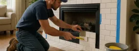 Repairing Cracked Fireplace Tiles L'Amoreaux, Scarborough